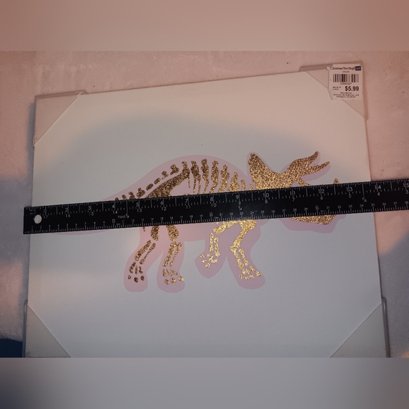 NWT Christmas Tree Shops Dinosaur Canvas Wall Art Triceratops - Picture 3 of 7